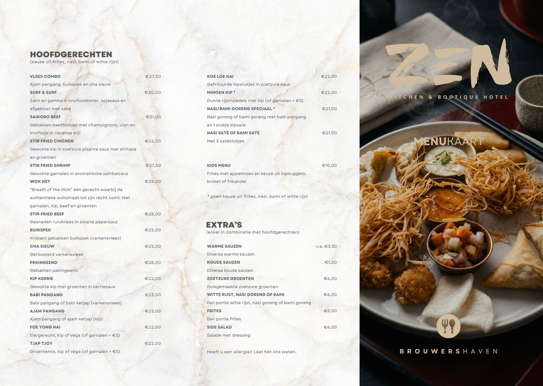 Restaurant menu Restaurant menu